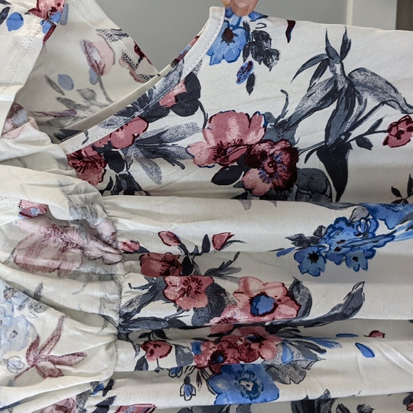 FLORAL OFF SHOULDER DRESS - Picture 5 of 7